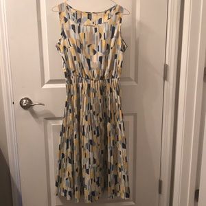 Yellow and blue Spring/summer dress